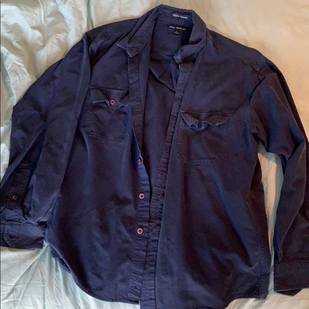 Dark Blue Button Up